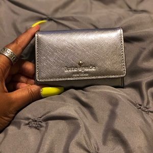 Silver Kate Spade Wallet